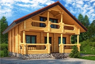 деревянный каменный и кирпичный дом фото